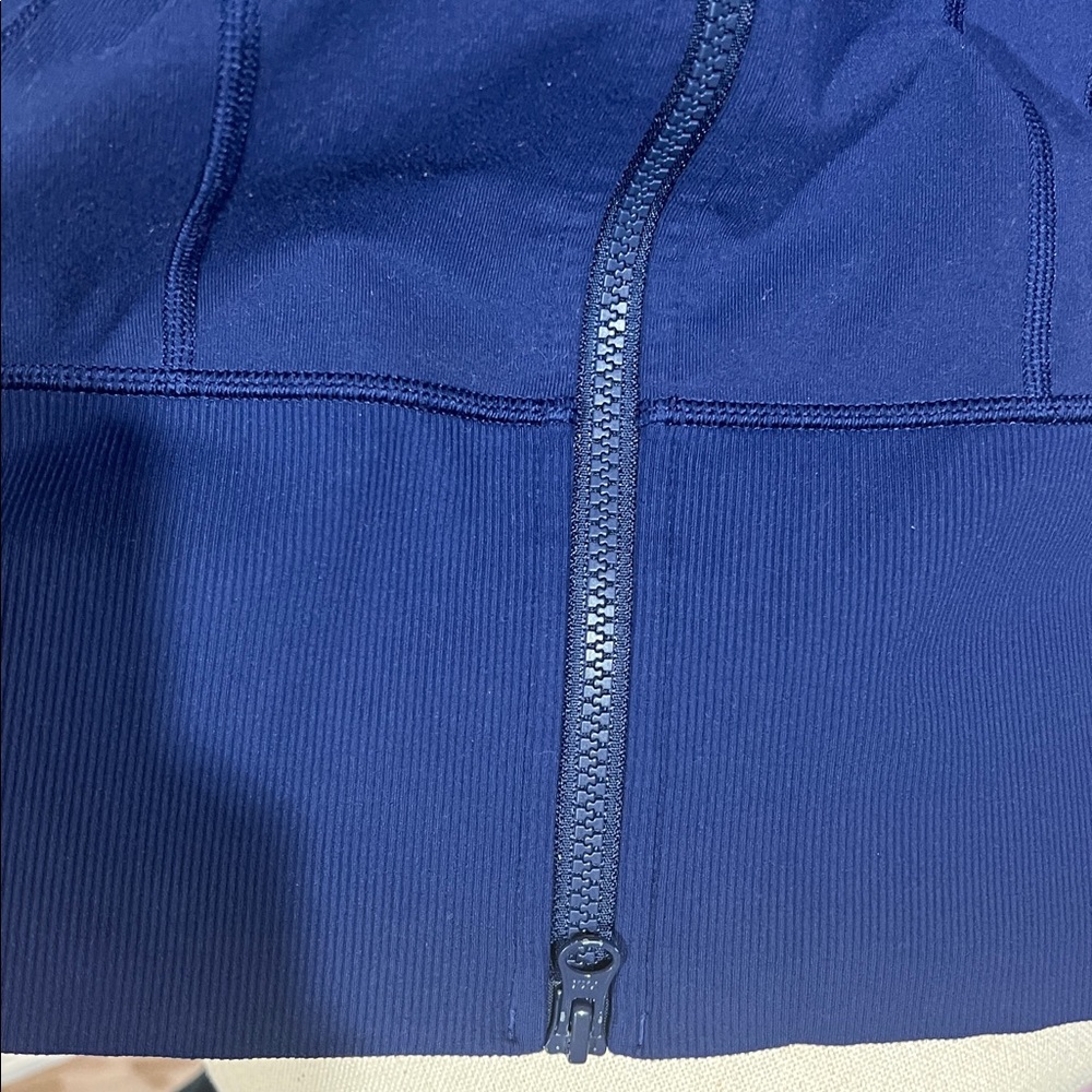 Lululemon navy blue hooded Long Jacket - Picture 13 of 16